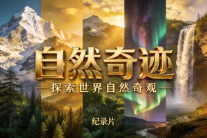纪录片《自然奇迹》海报 - 探索世界自然奇观，壮丽景色